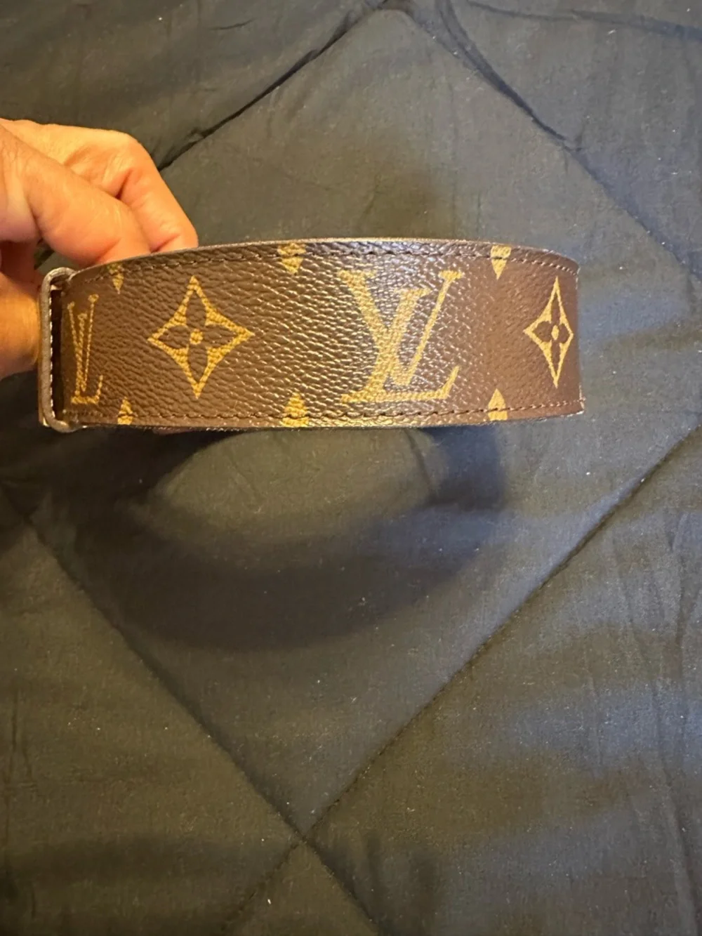 Louis Vuitton Brown Leather Belt Strap with Stamped Size. Authentic! - Picture 6 of 7